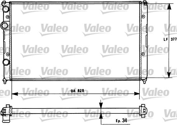 VALEO 731267 Radiator, engine cooling