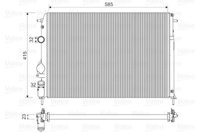 Radiator, engine cooling VALEO 732866