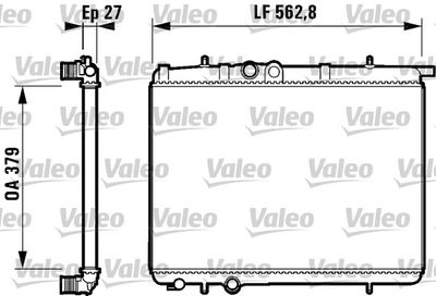 Radiator, engine cooling VALEO 732910