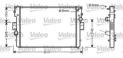 Radiator, engine cooling VALEO 734448