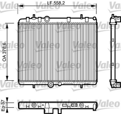 Radiator, engine cooling VALEO 734463