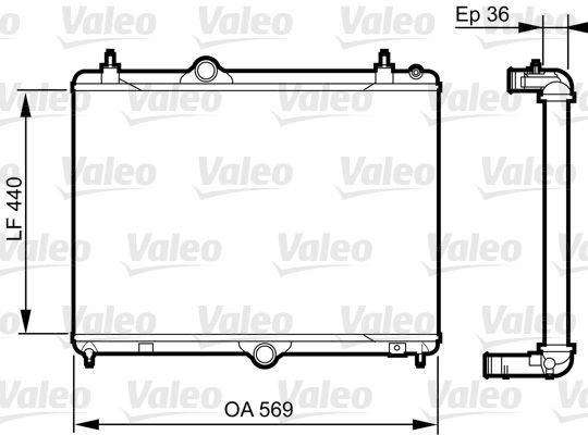 VALEO 735371 Radiator, engine cooling