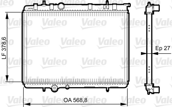 VALEO 735598 Radiator, engine cooling