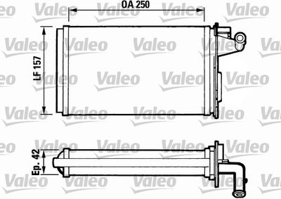 Heat Exchanger, interior heating VALEO 811075