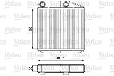 Heat Exchanger, interior heating VALEO 811502