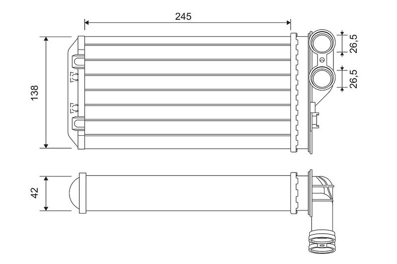 VALEO 811503 Heat Exchanger, interior heating