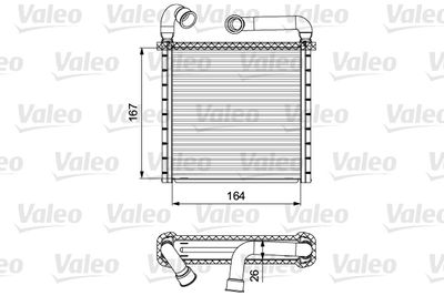 Heat Exchanger, interior heating VALEO 811506