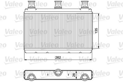 Heat Exchanger, interior heating VALEO 811537