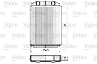 Heat Exchanger, interior heating VALEO 811553