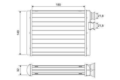 Heat Exchanger, interior heating VALEO 811596