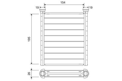 Heat Exchanger, interior heating VALEO 811641