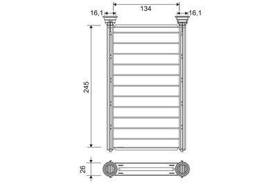 Heat Exchanger, interior heating VALEO 811646