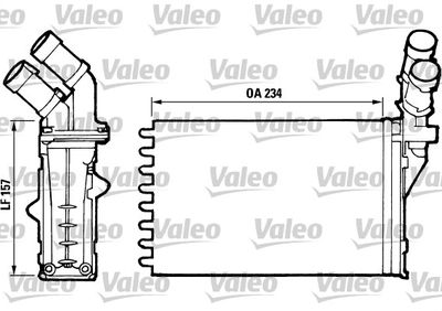 Heat Exchanger, interior heating VALEO 812006