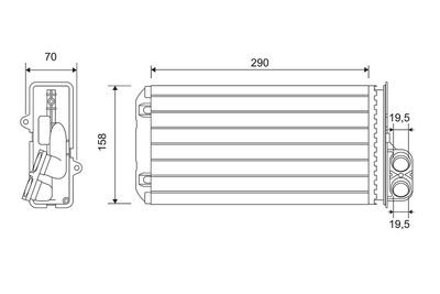 Heat Exchanger, interior heating VALEO 812212