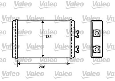 Heat Exchanger, interior heating VALEO 812220