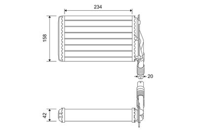 Heat Exchanger, interior heating VALEO 812223