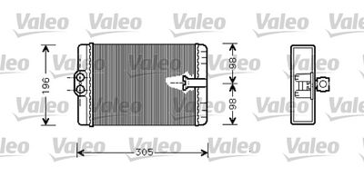 Heat Exchanger, interior heating VALEO 812366