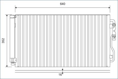 Condenser, air conditioning VALEO 812878