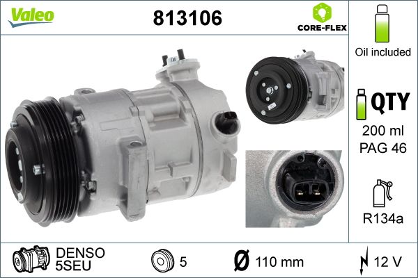 VALEO 813106 Compressor, air conditioning