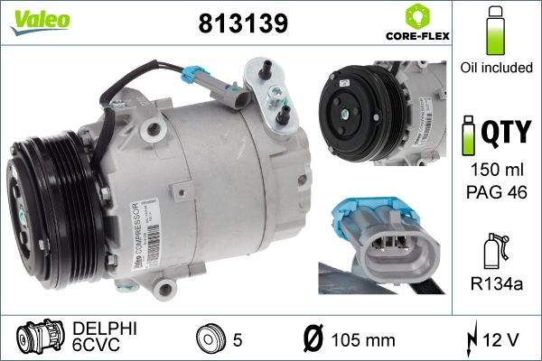 VALEO 813139 Compressor, air conditioning