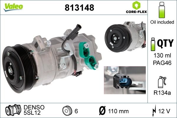 VALEO 813148 Compressor, air conditioning