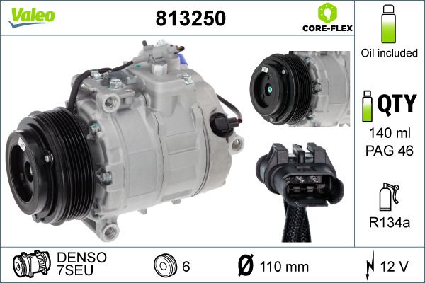 VALEO 813250 Compressor, air conditioning