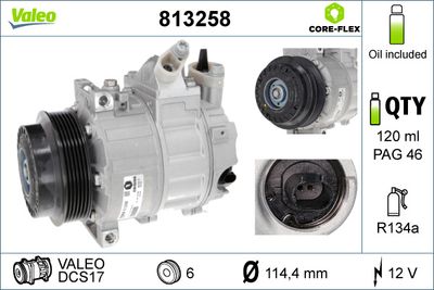 Compressor, air conditioning VALEO 813258