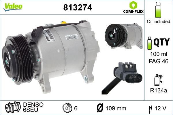 VALEO 813274 Compressor, air conditioning