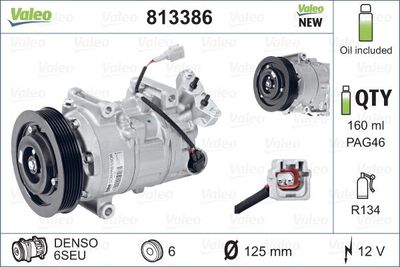 Compressor, air conditioning VALEO 813386