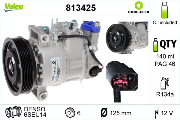 VALEO 813425 Compressor, air conditioning