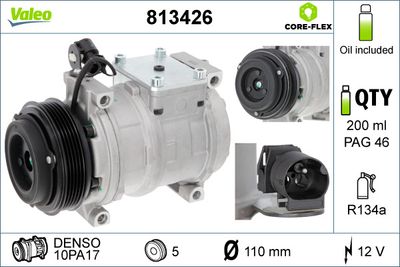 Compressor, air conditioning VALEO 813426