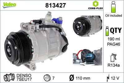 Compressor, air conditioning VALEO 813427