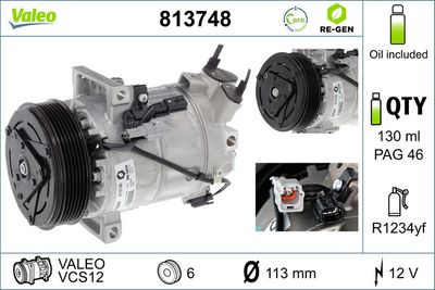 Compressor, air conditioning VALEO 813748