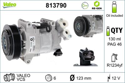 Compressor, air conditioning VALEO 813790