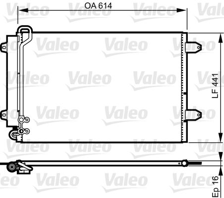 VALEO 814002 Condenser, air conditioning