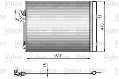 Condenser, air conditioning VALEO 814021