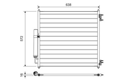 Condenser, air conditioning VALEO 814053