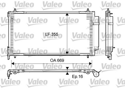 Condenser, air conditioning VALEO 814065