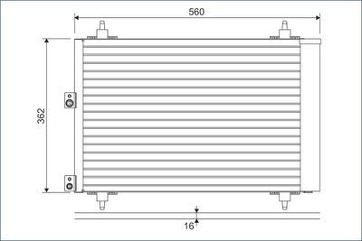 Condenser, air conditioning VALEO 814080