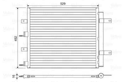 Condenser, air conditioning VALEO 814196