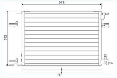 Condenser, air conditioning VALEO 814201