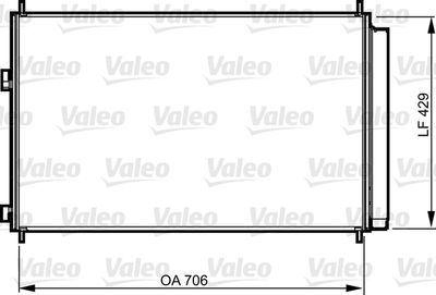 Condenser, air conditioning VALEO 814204