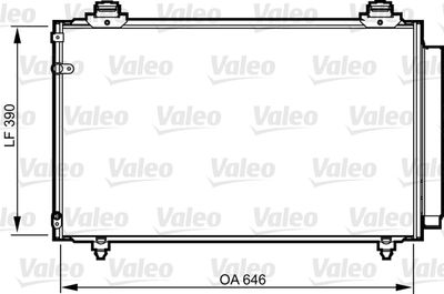 Condenser, air conditioning VALEO 814211