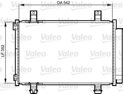 Condenser, air conditioning VALEO 814219