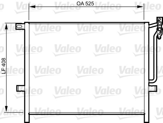 VALEO 814287 Condenser, air conditioning