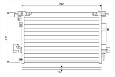 Condenser, air conditioning VALEO 814315