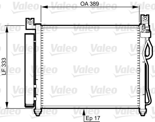 VALEO 814346 Condenser, air conditioning