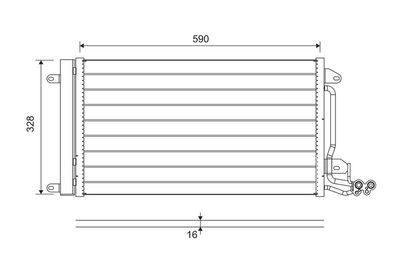 Condenser, air conditioning VALEO 814364