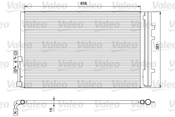 VALEO 814386 Condenser, air conditioning