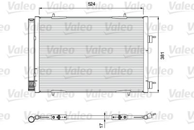 Condenser, air conditioning VALEO 814406